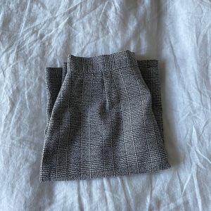 Plaid pencils skirt